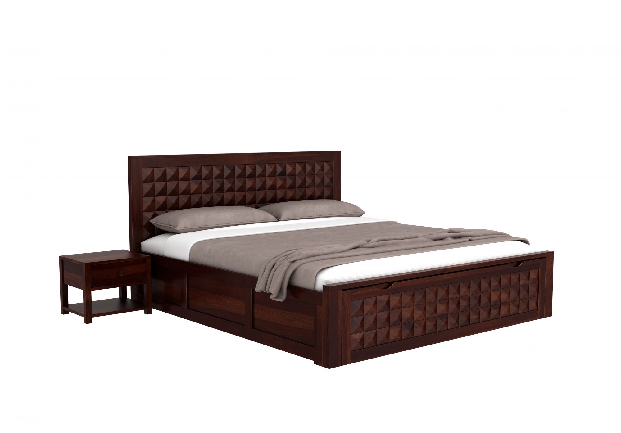 Diamond Bed HQ with Drawer and Box Storage - Image 4