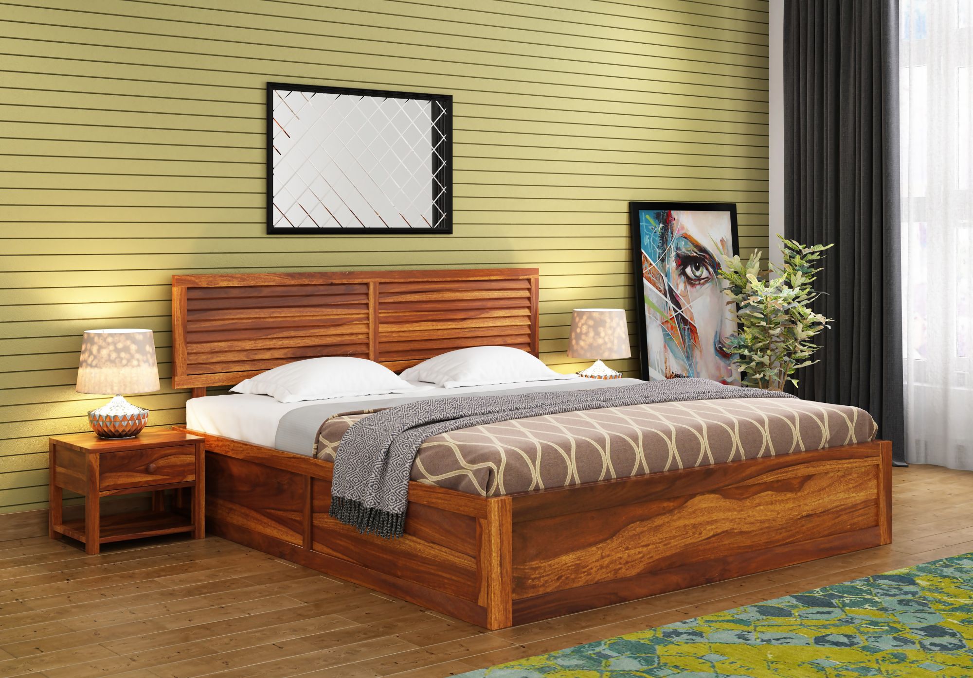 King Size Bed Without Storage