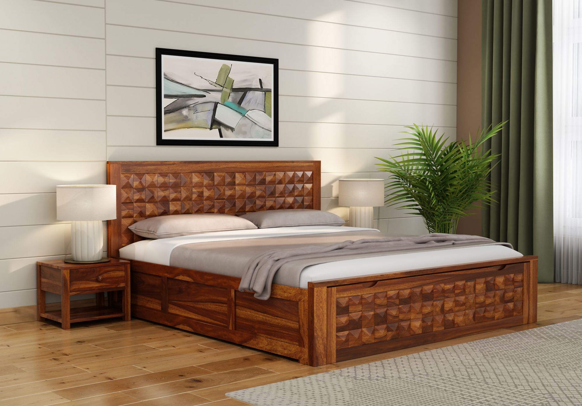 Diamond Bed HQ with Drawer and Box Storage - Image 6